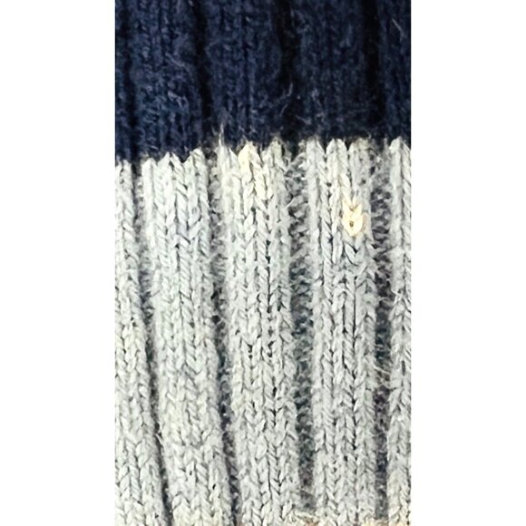 St. John's Bay Women’s LARGE V-Neck Striped Sweater Long Sleeve Blue & White - Picture 5 of 5